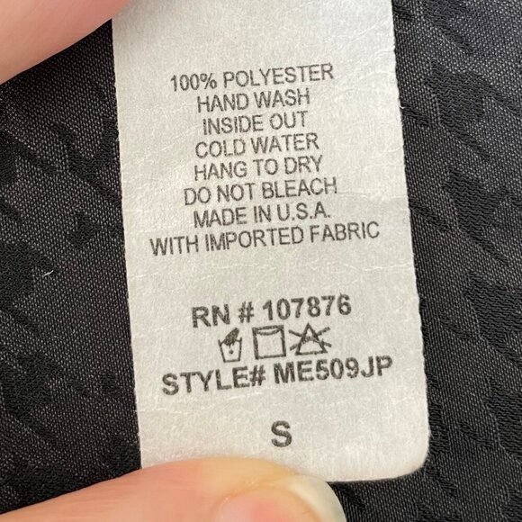 Sun Kim Raphael Print Sleeveless Modern Architectural Vest Top Black Grey Sz S - Picture 9 of 10